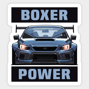 Subaru Impreza WRX STI Car Art - Boxer Engine Widebody Modified JDM Car Sticker